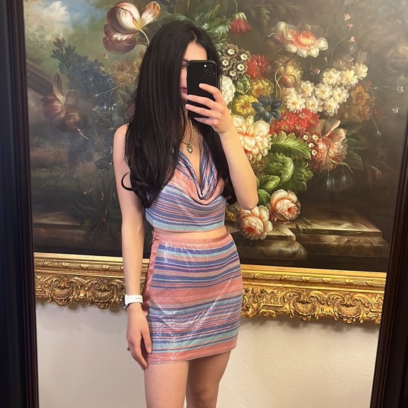 NWT $425 Ramy Brook skirt multi - Picture 6 of 9